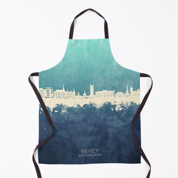 Item preview, Vevey Switzerland Skyline designed and sold by ArtPrints.