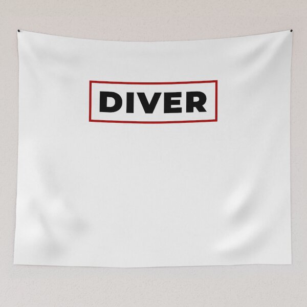 Item preview, Diver with red frame designed and sold by SVPOD.