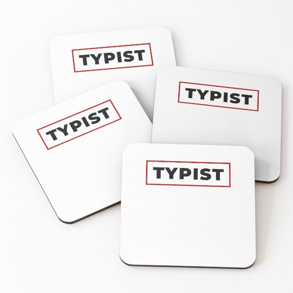 Item preview, Typist with red frame designed and sold by SVPOD.