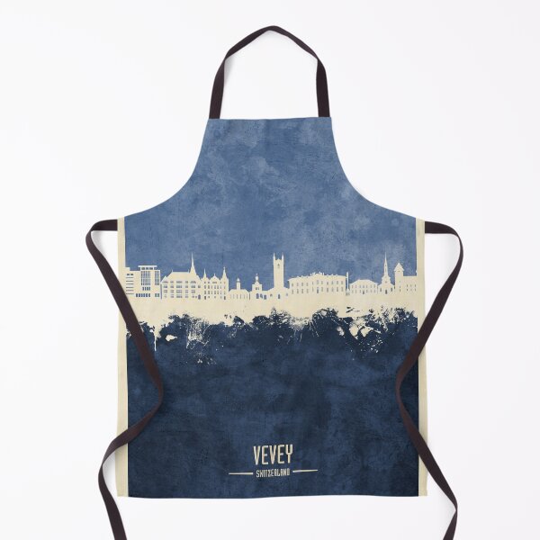 Item preview, Vevey Switzerland Skyline designed and sold by ArtPrints.