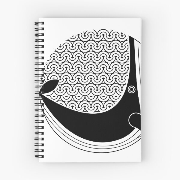 Item preview, Ocean Whale in Sea Wave Patterns designed and sold by RED by Arcanum Studio.