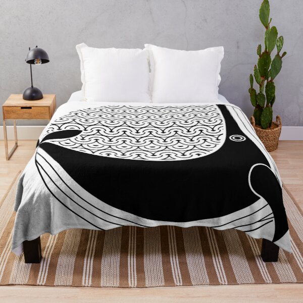 Item preview, Ocean Whale in Sea Wave Patterns designed and sold by RED by Arcanum Studio.