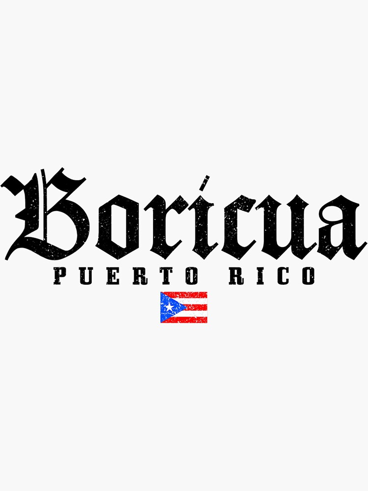 Puerto Rico Boricua Vintage Puerto Rican Flag Pride Sticker For Sale By Joyfulpatroller 