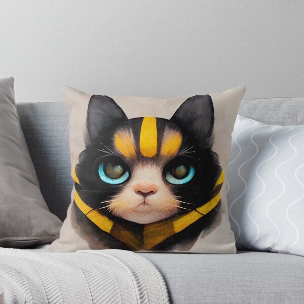 Item preview, Bumblebee Cat Portrait designed and sold by LesCompanions.