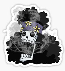 Rauchender Schädel-Bach Sticker