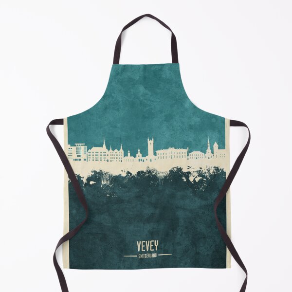Item preview, Vevey Switzerland Skyline designed and sold by ArtPrints.