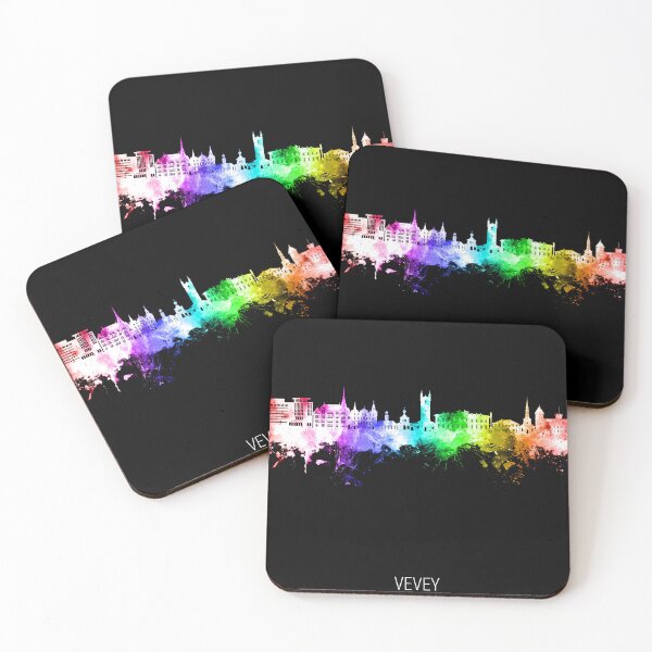 Item preview, Vevey Switzerland Skyline designed and sold by ArtPrints.