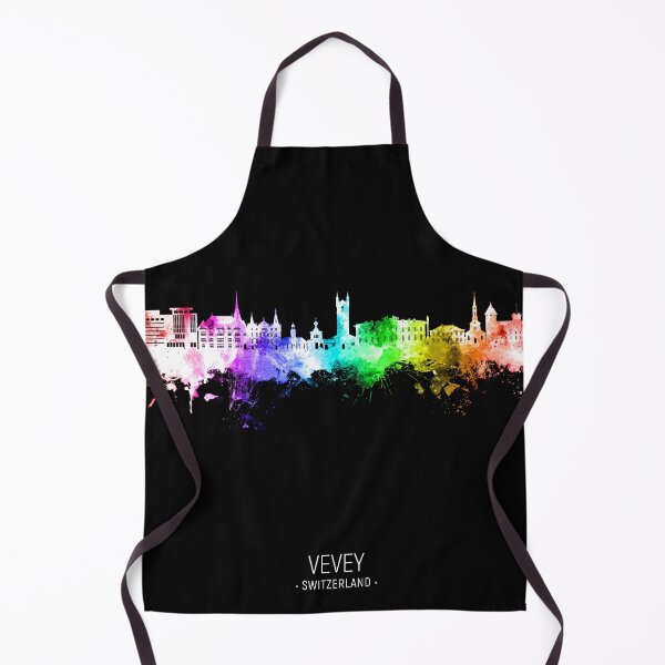 Item preview, Vevey Switzerland Skyline designed and sold by ArtPrints.