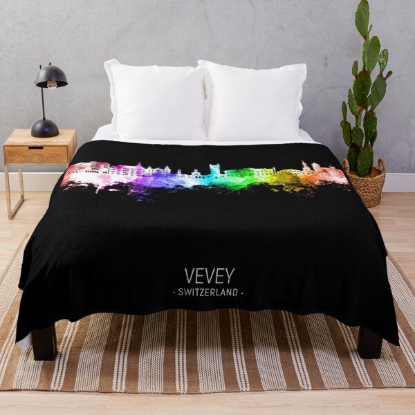Item preview, Vevey Switzerland Skyline designed and sold by ArtPrints.