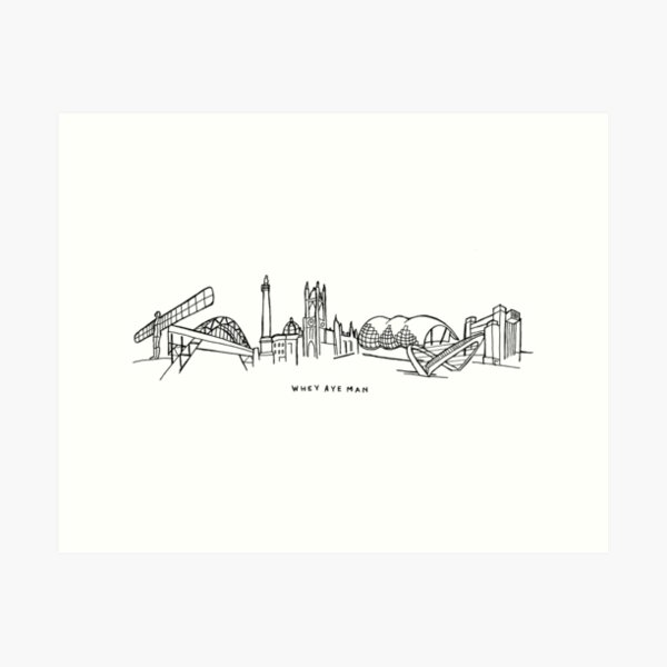 Whey Aye Man Art Print