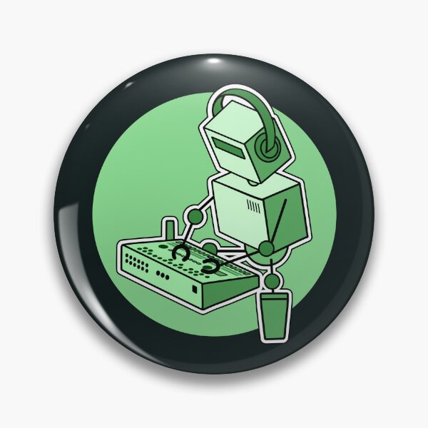 Item preview, Robot Musician Playing Drum Machine (Small Print Size) designed and sold by AtomicMalibu.