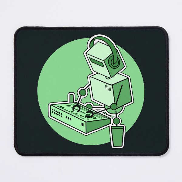 Item preview, Robot Musician Playing Drum Machine (Small Print Size) designed and sold by AtomicMalibu.