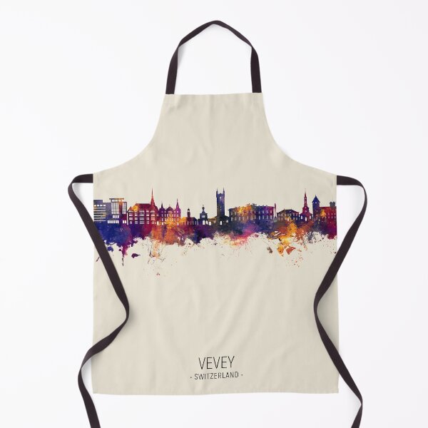 Item preview, Vevey Switzerland Skyline designed and sold by ArtPrints.