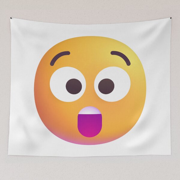 Item preview, Astonished Face Emoji - Large designed and sold by abroadDesigns.
