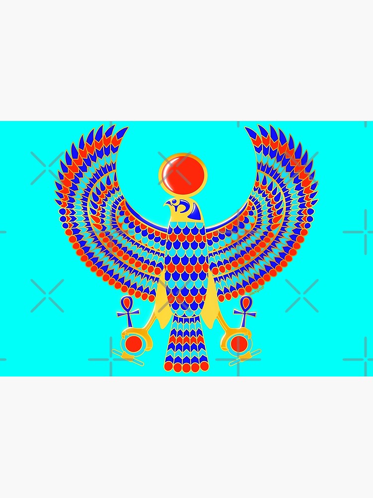 "Amon Ra falcon God ancient Egypt" Poster for Sale by Hungold Redbubble