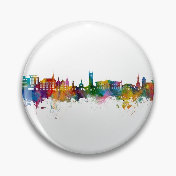 Item preview, Vevey Switzerland Skyline designed and sold by ArtPrints.