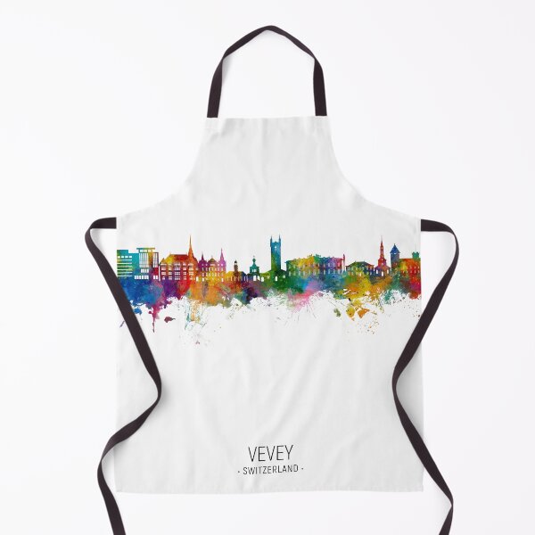 Item preview, Vevey Switzerland Skyline designed and sold by ArtPrints.