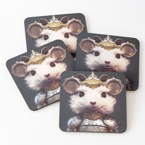 Item preview, Redreamer Animals in Armour Series Fluffy Mouse designed and sold by REDREAMER.