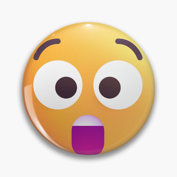 Item preview, Astonished Face Emoji - optimized designed and sold by abroadDesigns.