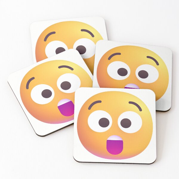 Item preview, Astonished Face Emoji - optimized designed and sold by abroadDesigns.