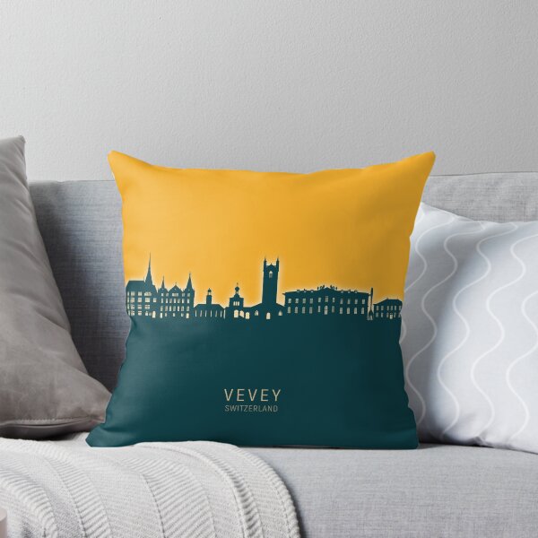 Item preview, Vevey Switzerland Skyline designed and sold by ArtPrints.