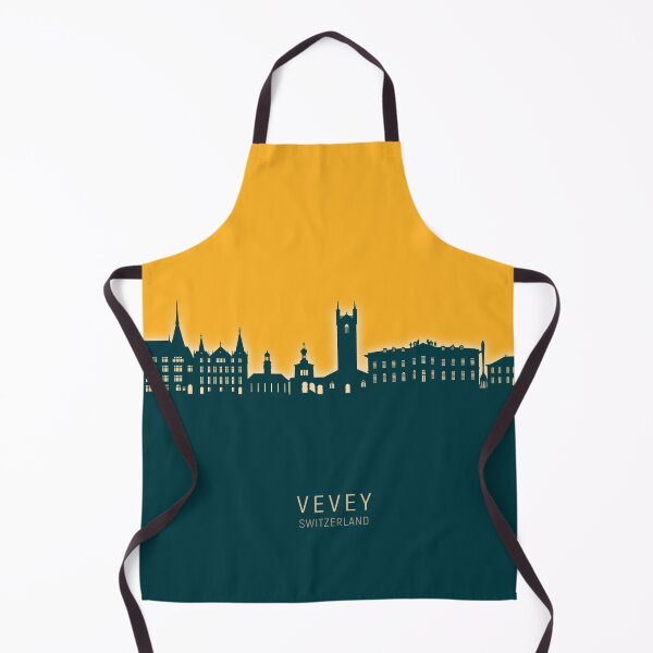 Item preview, Vevey Switzerland Skyline designed and sold by ArtPrints.
