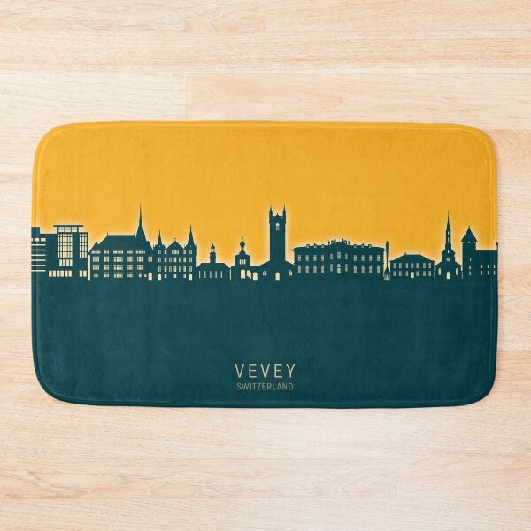 Item preview, Vevey Switzerland Skyline designed and sold by ArtPrints.
