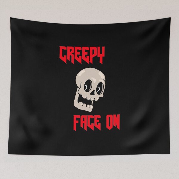 Item preview, Hello it's Halloween creepy face on designed and sold by UnstoppableShpy.