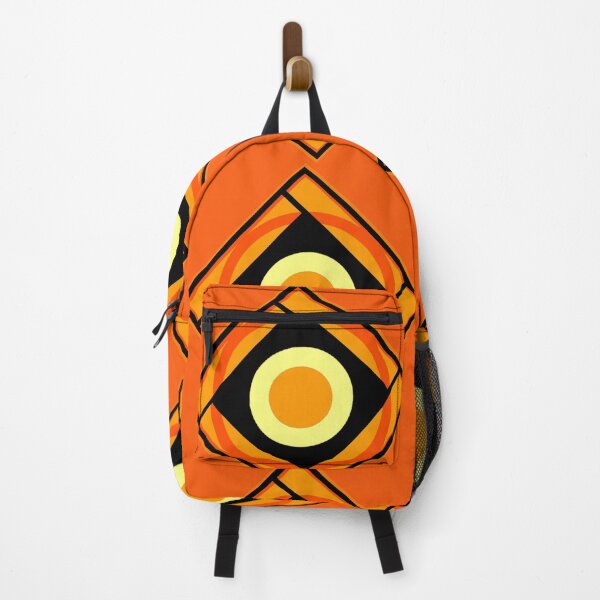 Item preview, Photomontage motifs geometriques oranges jaunes et noirs designed and sold by Carré Comme Orange.