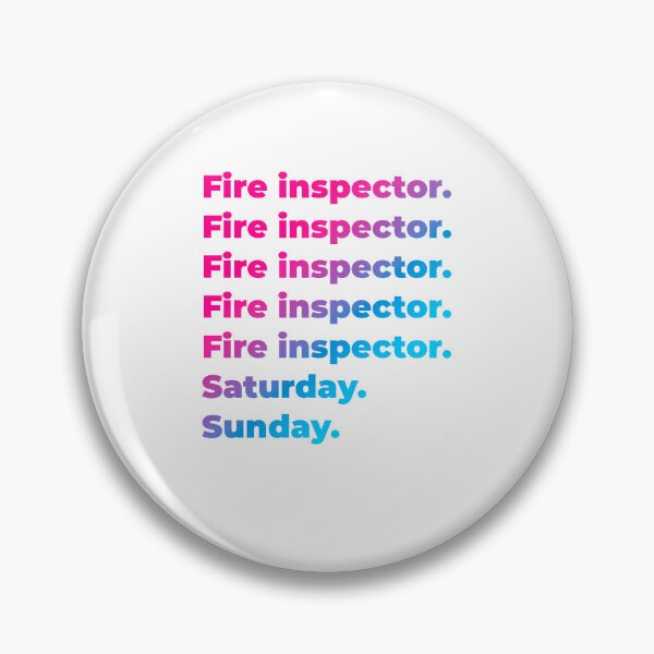 Item preview, Fire inspector work week designed and sold by SVPOD.