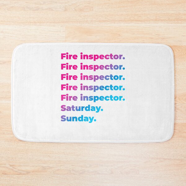 Item preview, Fire inspector work week designed and sold by SVPOD.