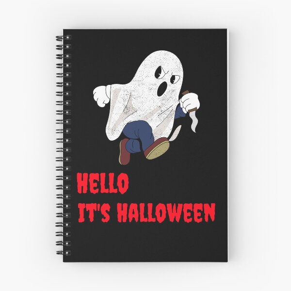 Item preview, Hello it's Halloween funny ghost with knife designed and sold by UnstoppableShpy.
