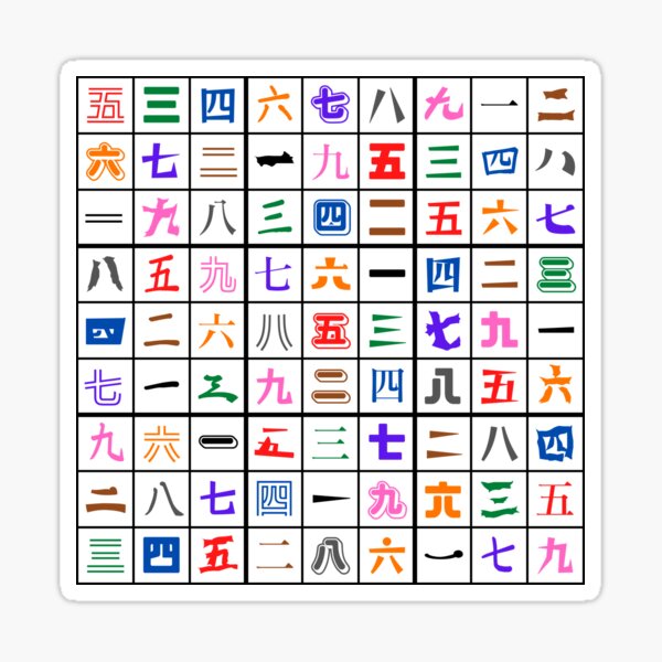 Item preview, Sudoku Chart -White- designed and sold by kanjisetas.