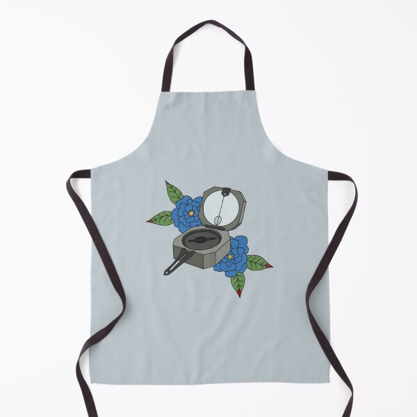 Item preview, Geologic Compass American Traditional Tattoo Style Blue designed and sold by kelseywinsor.