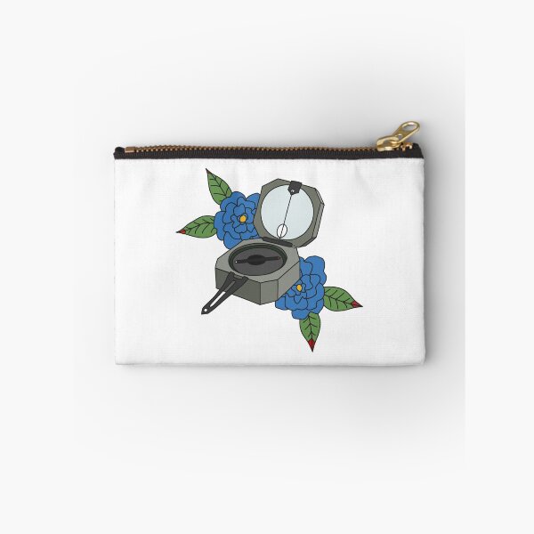 Item preview, Geologic Compass American Traditional Tattoo Style Blue designed and sold by kelseywinsor.