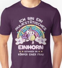 Echtes Einhorn > Gefangen in Frauenkörper > lustiges Einhorn Slim Fit T-Shirt