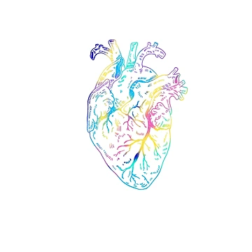 Artwork thumbnail, Heart Colorfull by Childish by Design