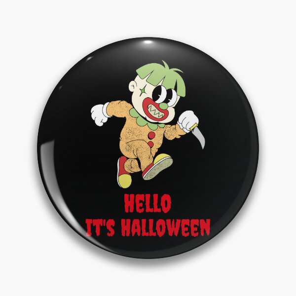 Item preview, Hello it's Halloween clown with knife designed and sold by UnstoppableShpy.