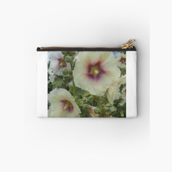Item preview, Pale Apricot Hollyhocks (althaea rosea) designed and sold by Floral-Art.