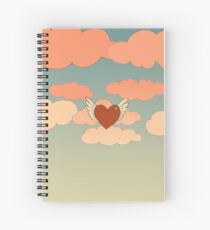 Winged Heart Spiral Notebook