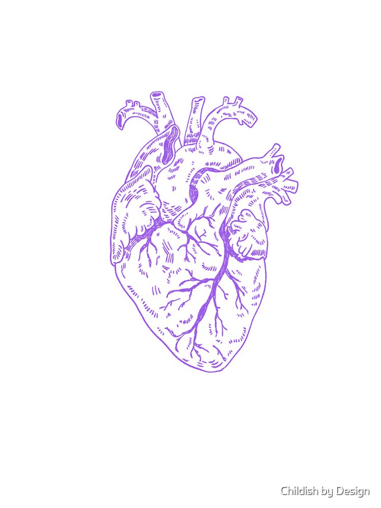 Thumbnail 4 of 4, iPhone Case, Heart purple designed and sold by RNASstuff.