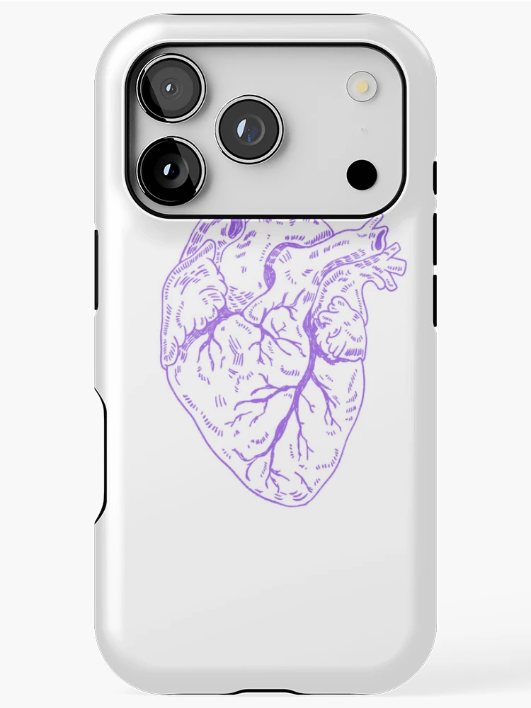 Thumbnail 1 of 4, iPhone Case, Heart purple designed and sold by Childish by Design.