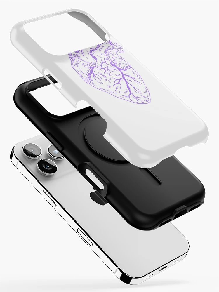 Thumbnail 2 of 4, iPhone Case, Heart purple designed and sold by Childish by Design.