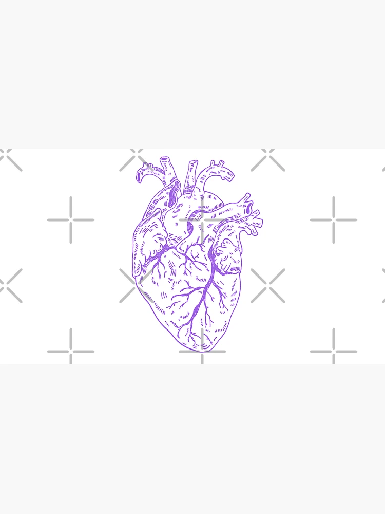 Thumbnail 3 of 3, Cap, Heart purple designed and sold by Childish by Design.