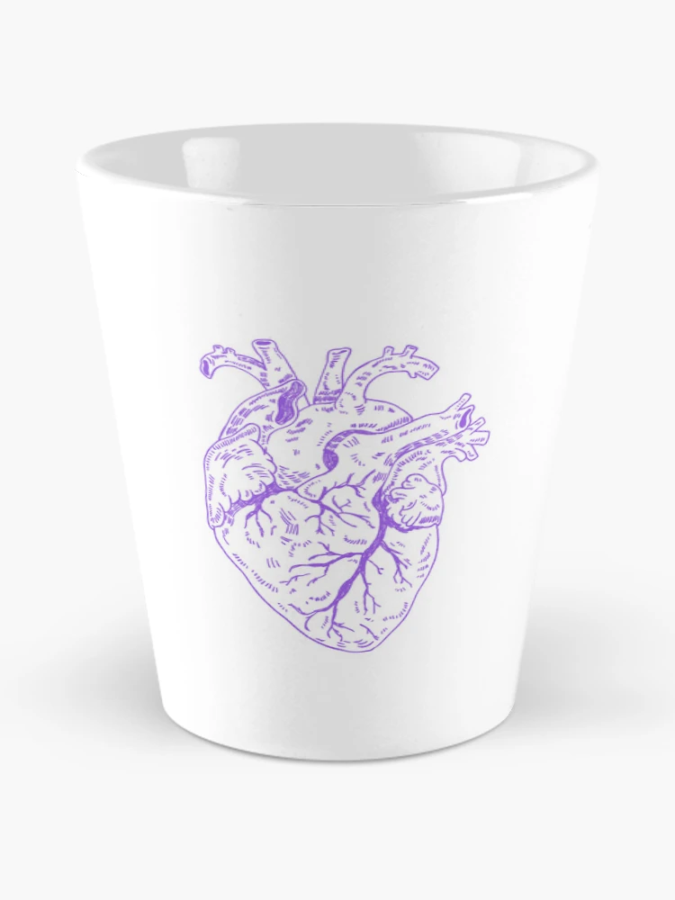 Thumbnail 2 of 4, Coffee Mug, Heart purple designed and sold by Childish by Design.