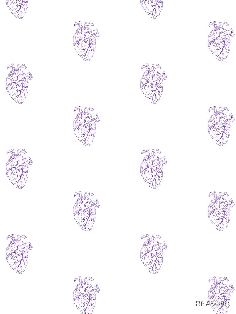 Thumbnail 3 of 3, Scarf, Heart purple designed and sold by RNASstuff.