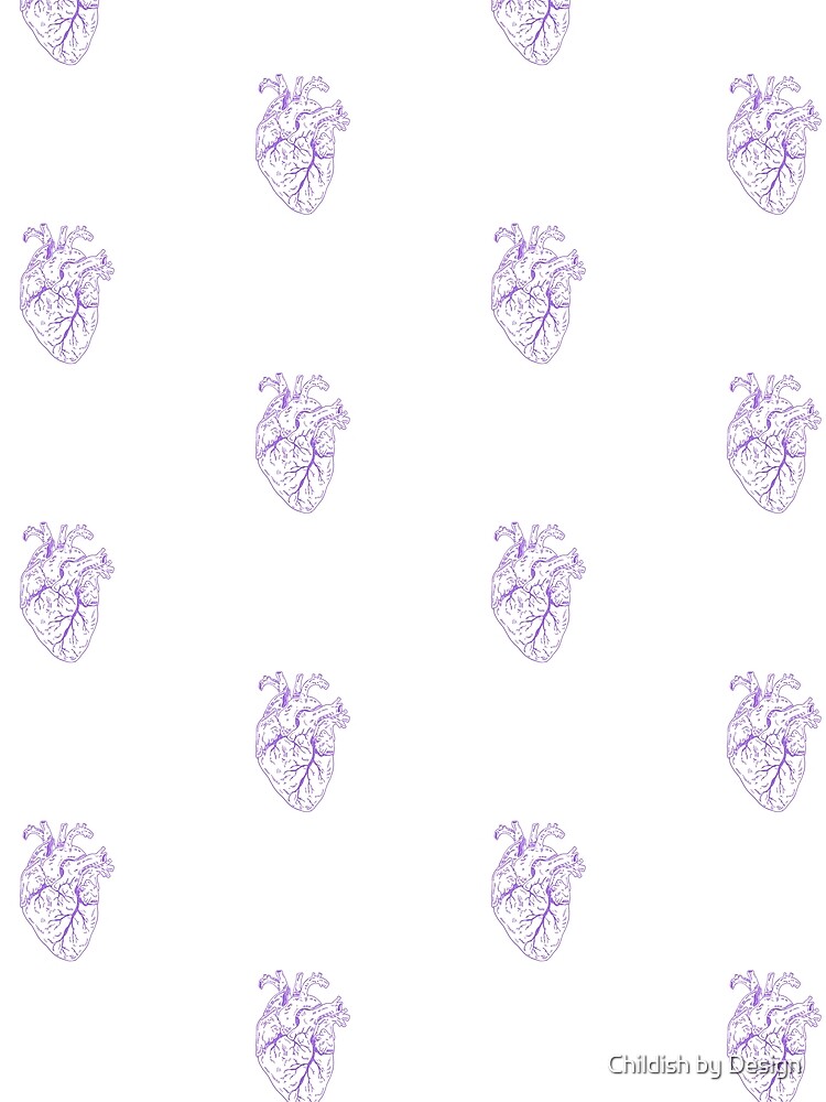 Thumbnail 3 of 3, Scarf, Heart purple designed and sold by RNASstuff.