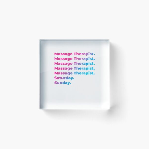 Item preview, Massage Therapist work week designed and sold by SVPOD.