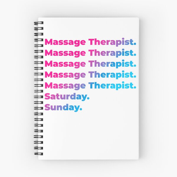 Item preview, Massage Therapist work week designed and sold by SVPOD.