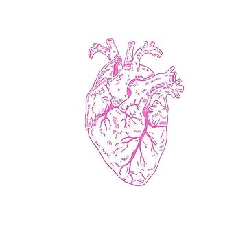 Artwork thumbnail, Heart pink by Childish by Design